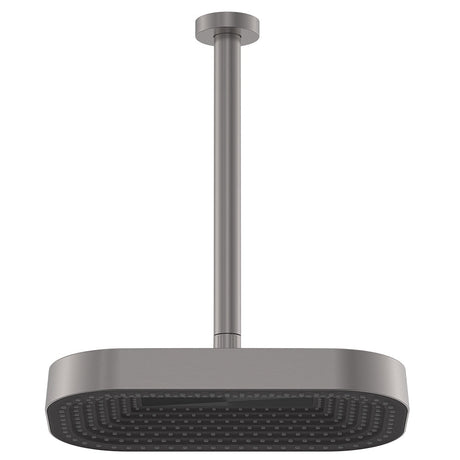 Fienza 411139GM-C Kuro Shower Dropper Set Soft Square Head Gun Metal