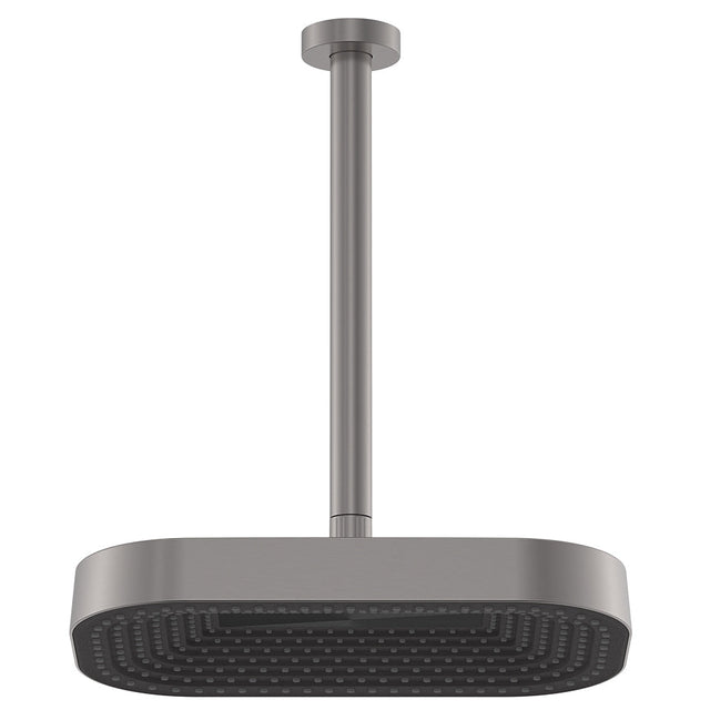 Fienza 411139GM-C Kuro Shower Dropper Set Soft Square Head Gun Metal