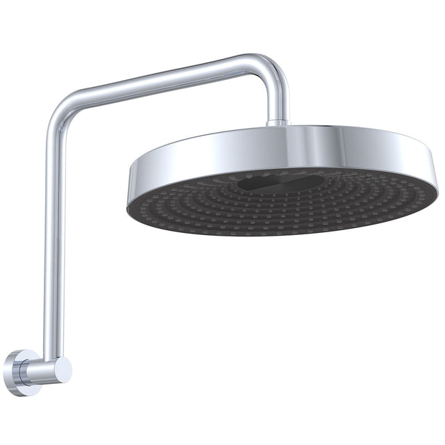 Fienza 411140-A Kuro Gooseneck Shower Arm Set Round Head Chrome