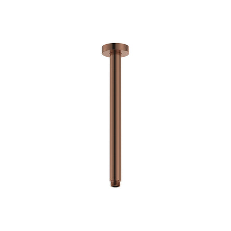 Fienza 422114CO Kaya Round Shower Dropper Brushed Copper - Shower Ceiling Arms
