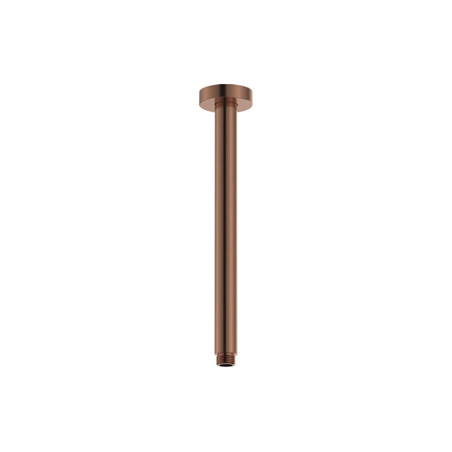 Fienza 422114CO Kaya Round Shower Dropper Brushed Copper - Shower Ceiling Arms