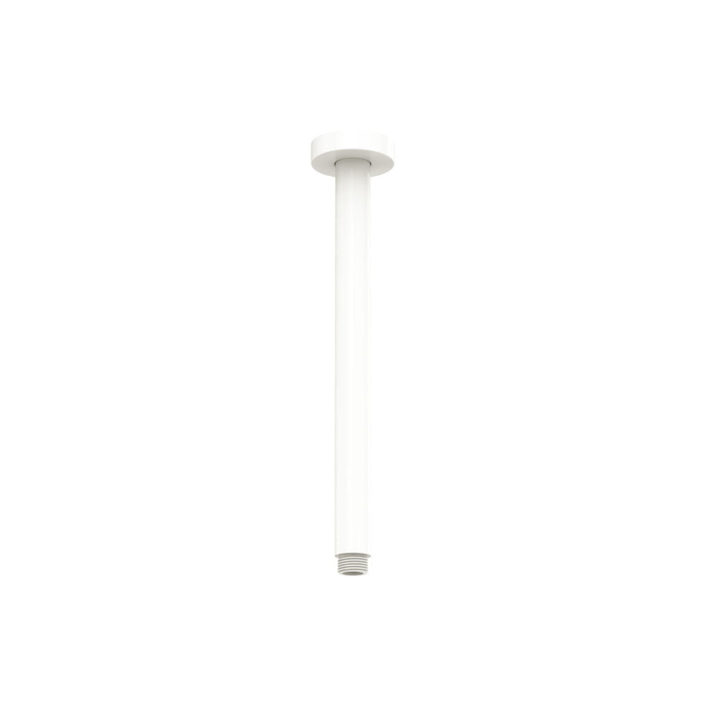 Fienza 422114MW Kaya Round Shower Dropper Matte White - Shower Ceiling Arms