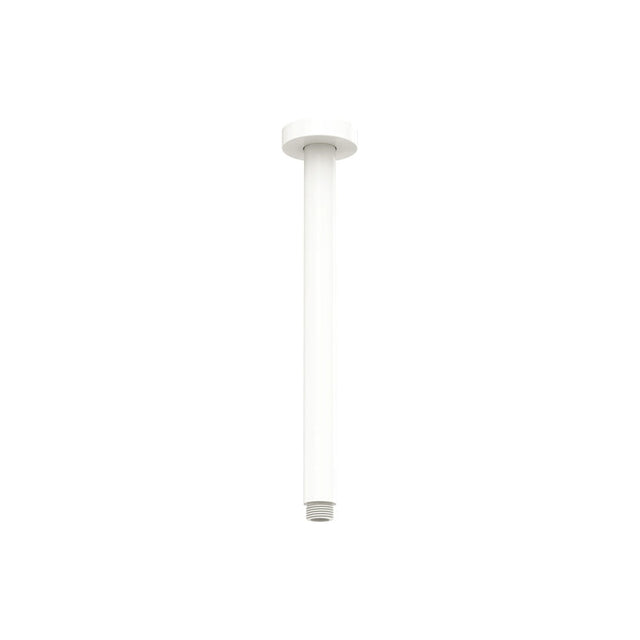Fienza 422114MW Kaya Round Shower Dropper Matte White - Shower Ceiling Arms