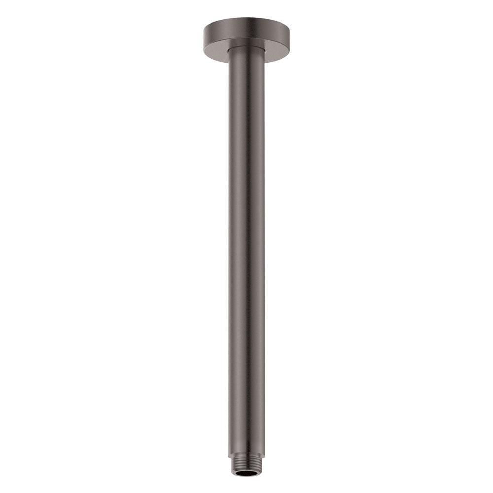 Fienza 422120B Kaya Round Shower Dropper Gun Metal - Shower Ceiling Arms