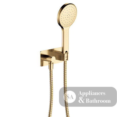 Fienza 433115UB Kaya Hand Shower Rectangular Plate Urban Brass - Hand Shower
