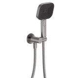 Fienza 433139GM Kuro Hand Shower Round Plate Soft Square Head Gun Metal
