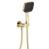 Fienza 433139UB Kuro Hand Shower Round Plate Soft Square Head Urban Brass