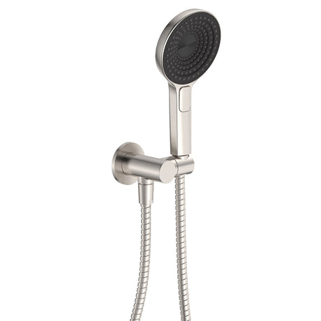 Fienza 433140BN Kuro Hand Shower Round Plate Round Head Brushed Nickel