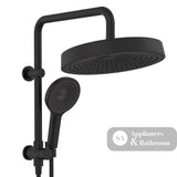Fienza 434139B Kuro Twin Half-Rail Shower Round Head Matte Black