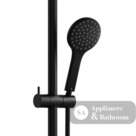 Fienza 444113BLH Hustle Care Right Hand Inverted T Rail Shower Matte Black - Rail Shower