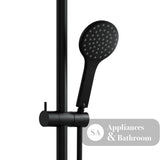 Fienza 444113BRH Hustle Care Right Hand Inverted T Rail Shower Matte Black - Rail Shower