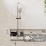 Fienza 444113LH Luciana Care Chrome Left Hand Inverted T Rail Shower - Rail Shower