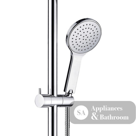 Fienza 444113RH Luciana Care Chrome Right Hand Inverted T Rail Shower - Rail Shower