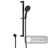 Fienza 444118B Empire Slim Rail Shower Matte Black - Rail Showers