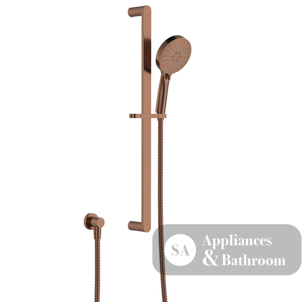 Fienza 444118CO Empire Slim Rail Shower Brushed Copper - Rail Showers