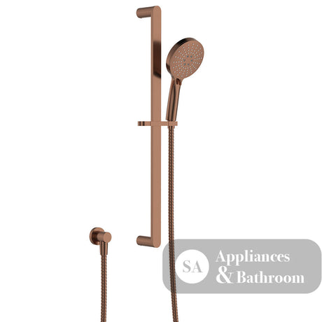 Fienza 444118CO Empire Slim Rail Shower Brushed Copper - Rail Showers