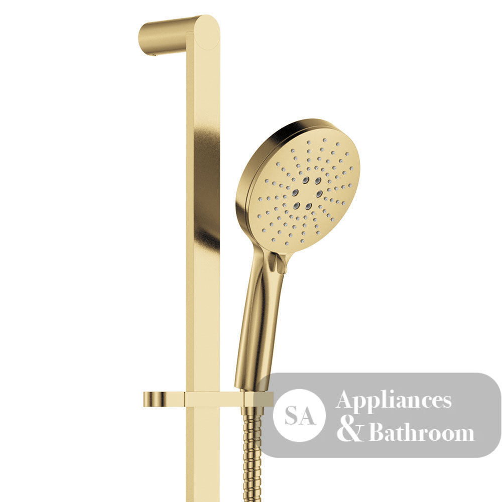 Fienza 444118UB Empire Slim Rail Shower Urban Brass - Rail Showers