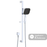 Fienza 444139 Kuro Rail Shower Soft Square Head Chrome