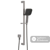 Fienza 444139GM Kuro Rail Shower Soft Square Head Gun Metal