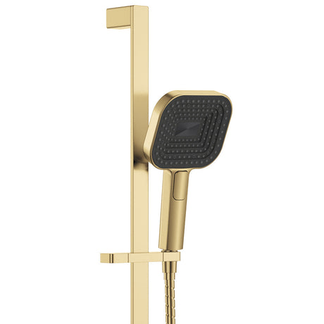 Fienza 444139UB Kuro Rail Shower Soft Square Head Urban Brass