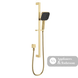 Fienza 444139UB Kuro Rail Shower Soft Square Head Urban Brass