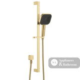 Fienza 444139UB Kuro Rail Shower Soft Square Head Urban Brass