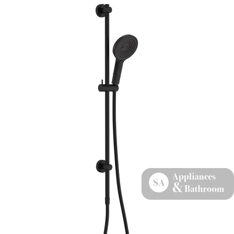 Fienza 444140B Kuro Rail Shower Round Matte Black