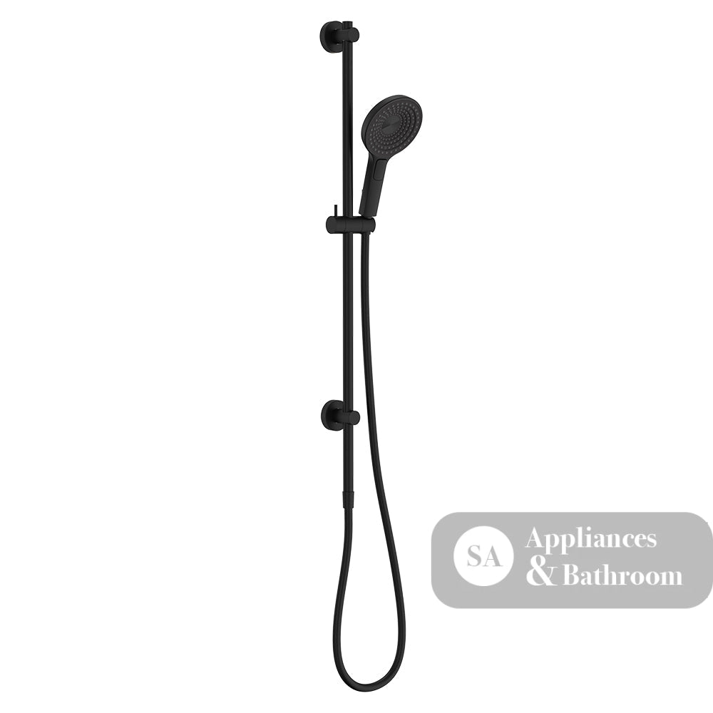 Fienza 444140B Kuro Rail Shower Round Matte Black