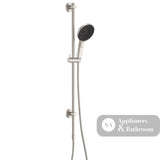 Fienza 444140BN Kuro Rail Shower Round Brushed Nickel