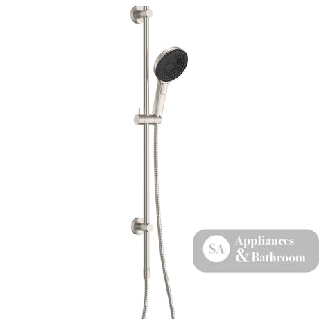 Fienza 444140BN Kuro Rail Shower Round Brushed Nickel