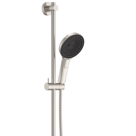Fienza 444140BN Kuro Rail Shower Round Brushed Nickel