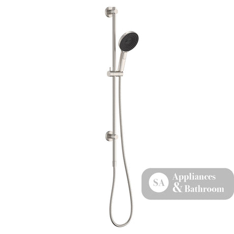Fienza 444140BN Kuro Rail Shower Round Brushed Nickel