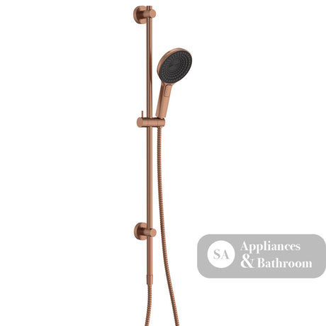 Fienza 444140CO Kuro Rail Shower Round Brushed Copper