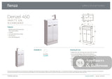 Fienza 4525DWK Denzel 450 Vanity on Kickboard - Vanity Units