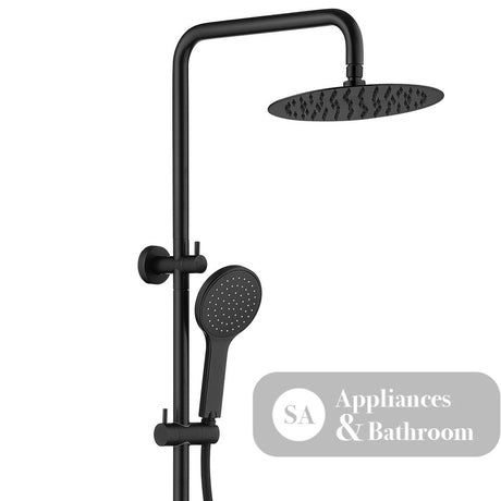 Fienza Kaya Matte Black Twin Shower 455109B Showers
