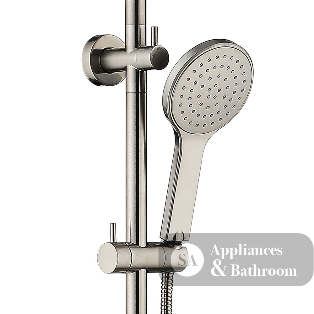Fienza Kaya Brushed Nickel Twin Shower 455109Bn Showers