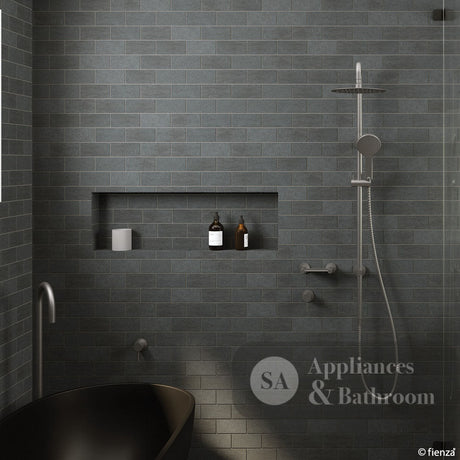 Fienza Kaya Gun Metal Twin Shower 455109Gm Showers