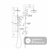 Fienza 455109UB Kaya Twin Shower Urban Brass - Twin Showers