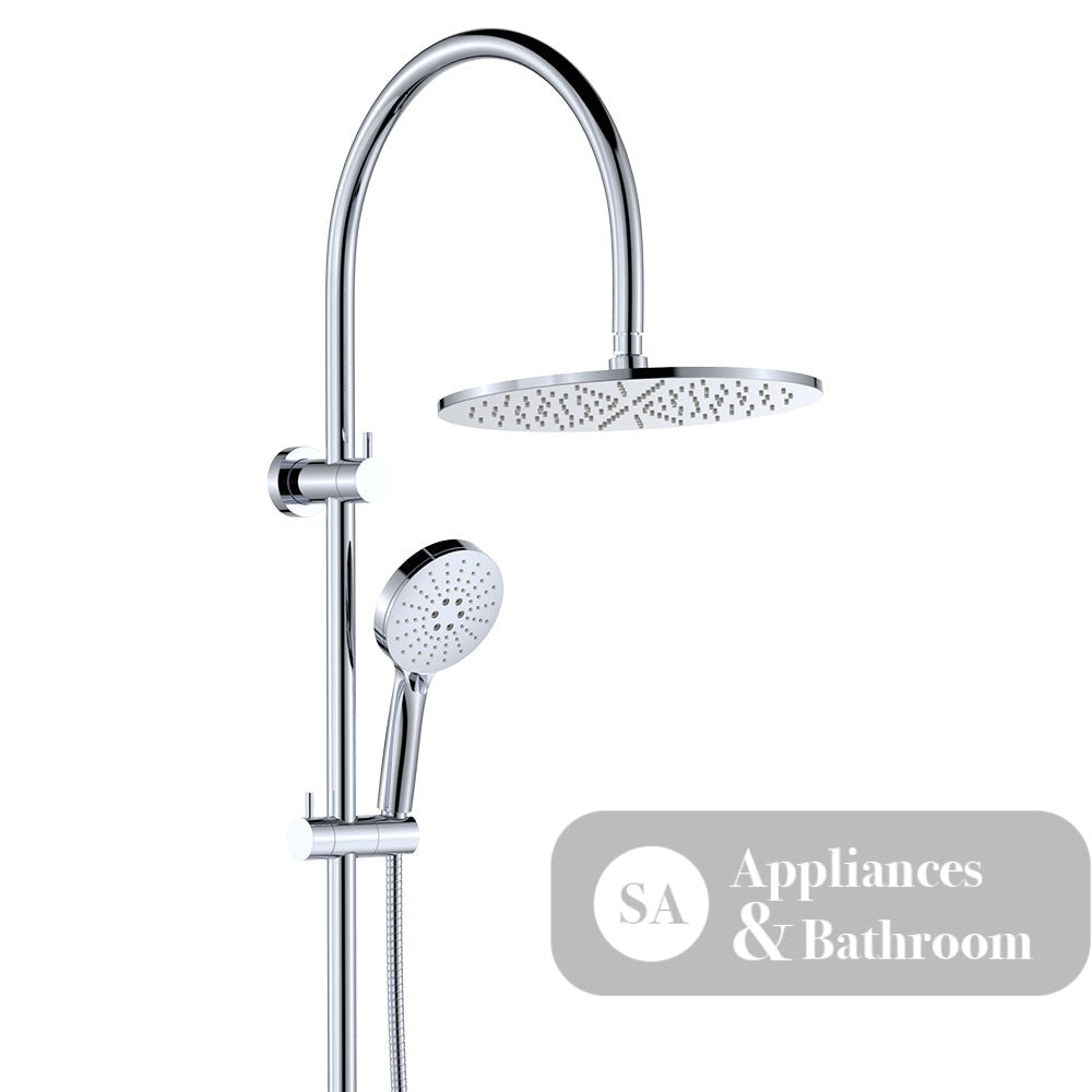 Fienza 455110 Empire Slim Curved Twin Shower Chrome - Twin Showers