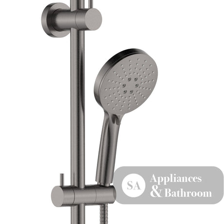 Fienza 455110GM Empire Slim Curved Twin Shower Gun Metal - Twin Showers