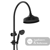 Fienza Lillian Twin Shower Matte Black 455114B Showers
