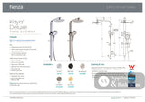 Fienza 455119B Kaya Deluxe Twin Shower Matte Black - Twin Showers