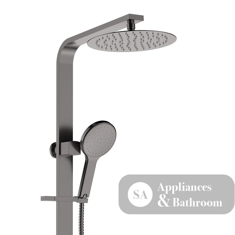 Fienza 455119GM Kaya Deluxe Twin Shower Gun Metal - Twin Showers
