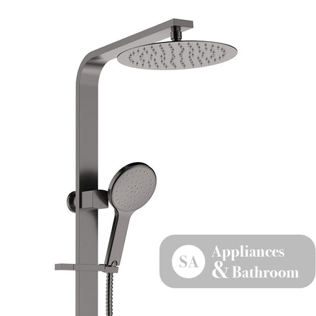 Fienza 455119GM Kaya Deluxe Twin Shower Gun Metal - Twin Showers