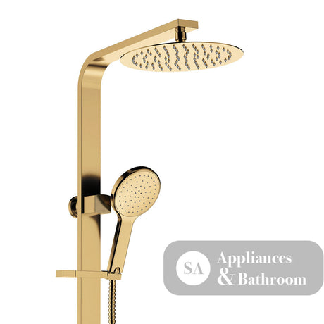 Fienza 455119UB Kaya Deluxe Twin Shower Urban Brass - Twin Showers