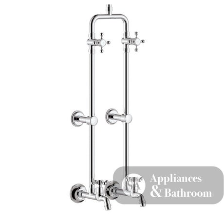 Fienza 455122 Lillian Exposed Rail Shower & Bath Set Chrome - Showers