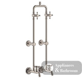 Fienza 455122BN Lillian Exposed Rail Shower & Bath Set Brushed Nickel - Showers