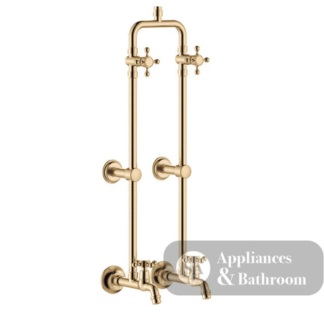 Fienza 455122UB Lillian Exposed Rail Shower & Bath Set Urban Brass - Showers