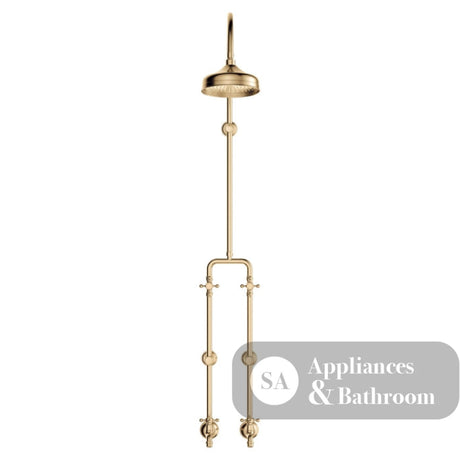 Fienza 455122UB Lillian Exposed Rail Shower & Bath Set Urban Brass - Showers