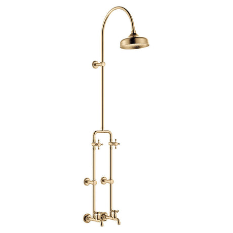 Fienza 455122UB Lillian Exposed Rail Shower & Bath Set Urban Brass - Showers